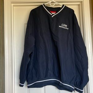 Men’s pullover, Seattle Seahawks sweatshirt, polyester, navy great condition